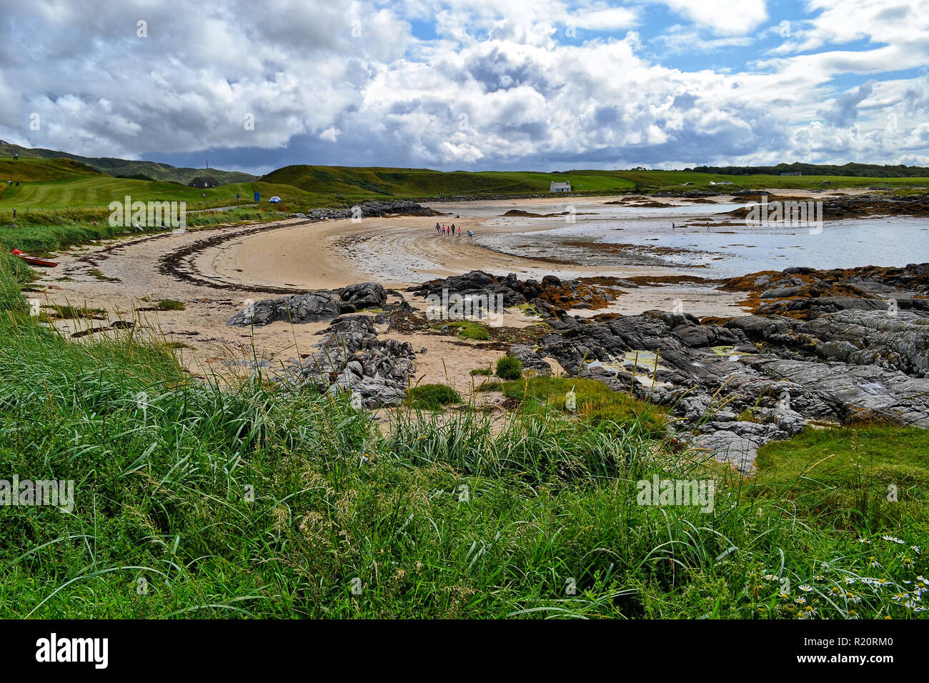 Arisaig, a village in Lochaber, Inverness-shire, on the west coast of the Scottish Highlands, within the Rough Bounds. UK. HDR effect. Stock Photo