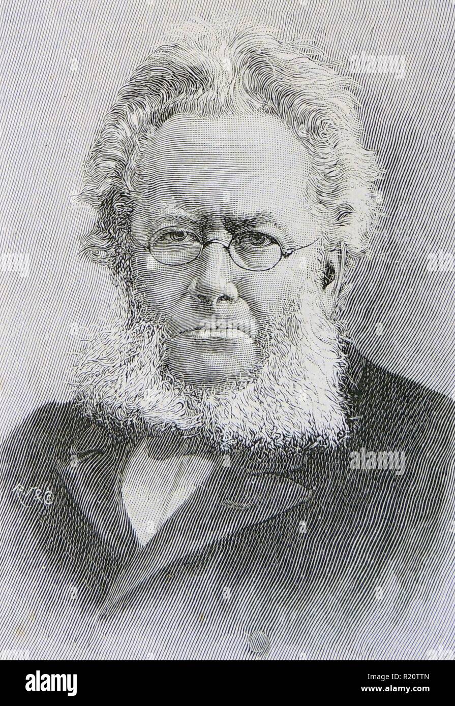Henrik Ibsen (1828-1906). Norwegian dramatist. Portrait