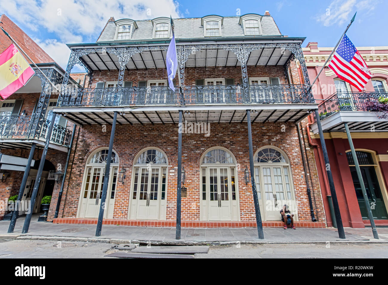 Impression of the French Quarter in New Orleans, LA Stock Photo