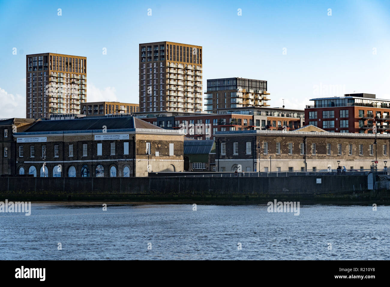 The Woolwich Arsenal. From the Open City Thames Architecture Tour East. Photo date: Saturday, November 10, 2018. Photo: Roger Garfield/Alamy Stock Photo
