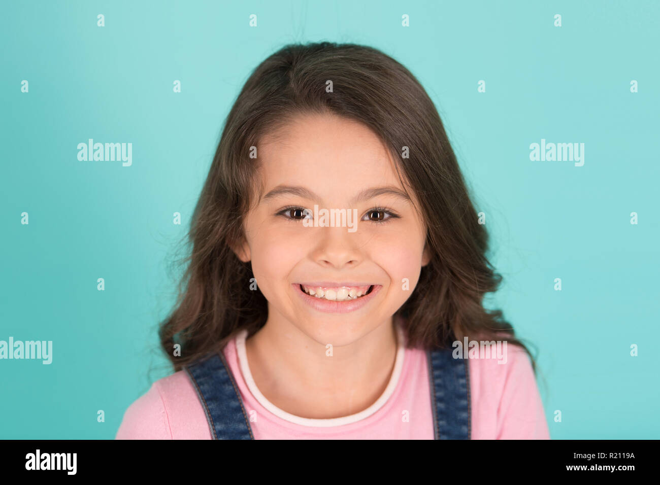 Beautiful Smile Child Happy Cheerful Enjoy Childhood Girl Curly