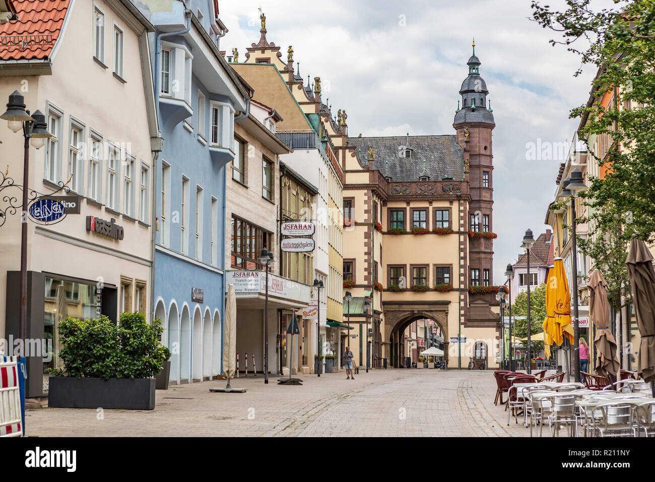 SCHWEINFURT, GERMANY CIRCA AUGUST, 2018 The townscape of Schweinfurt