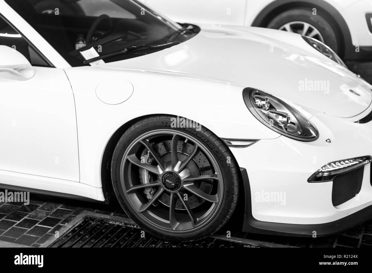 DUBAI, UAE december 23, 2017 luxury Supercar Porsche 911 Carrera 4