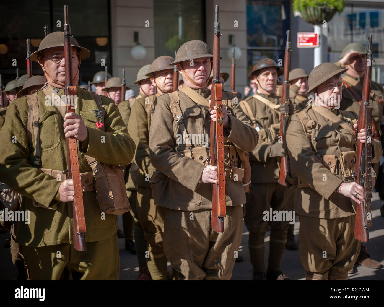 Soldiers ww1 reenactment hi-res stock photography and images - Alamy