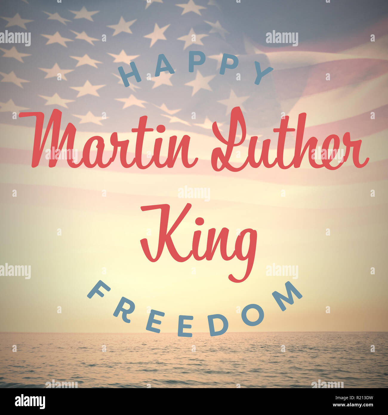 Composite image of happy martin luther king freedom Stock Photo