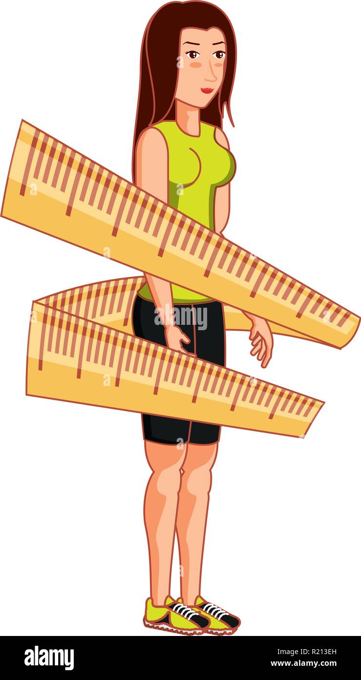 Muscular female model Stock Vector Images - Alamy