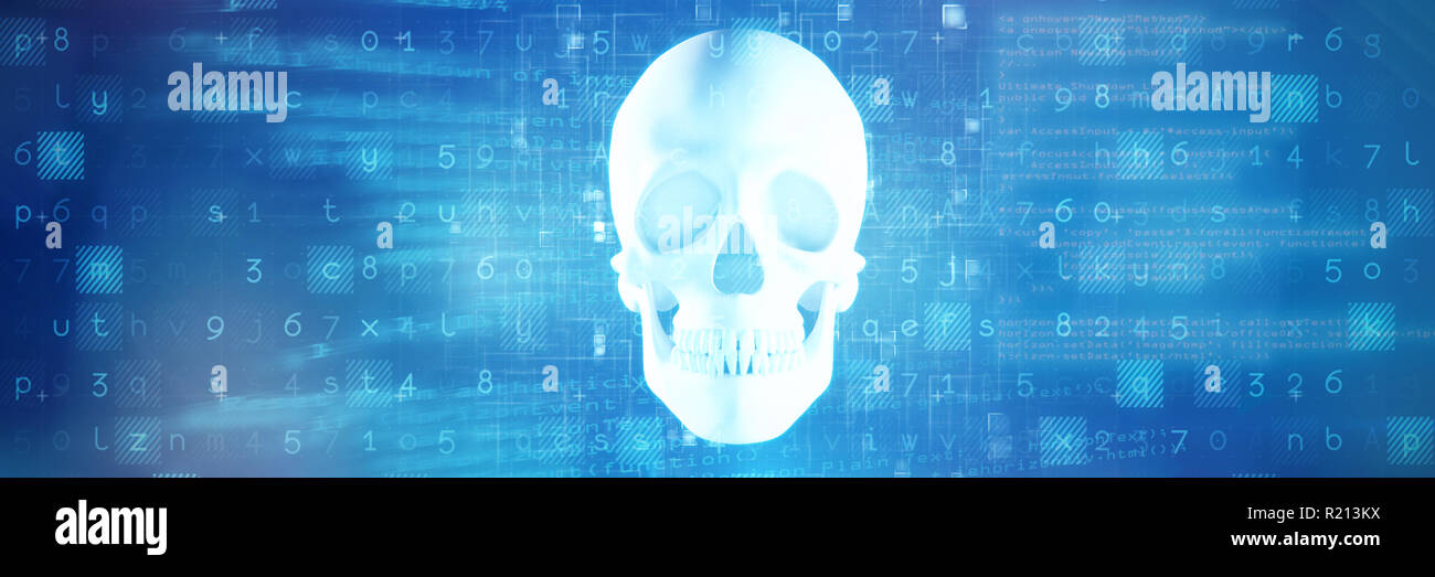 Composite image of virus background Stock Photo