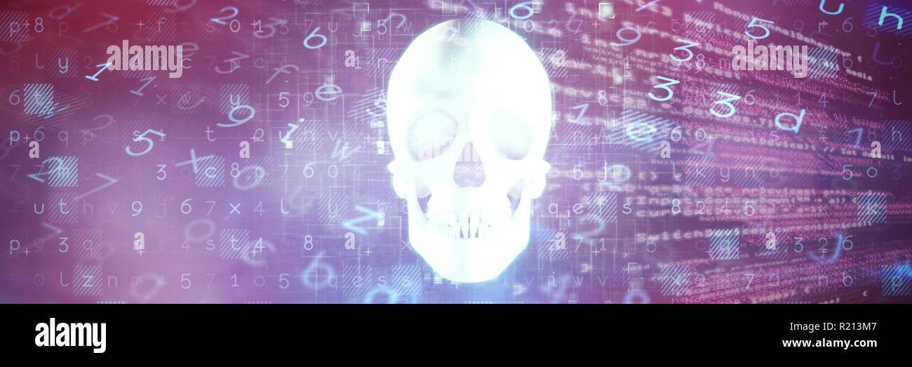Composite image of virus background Stock Photo