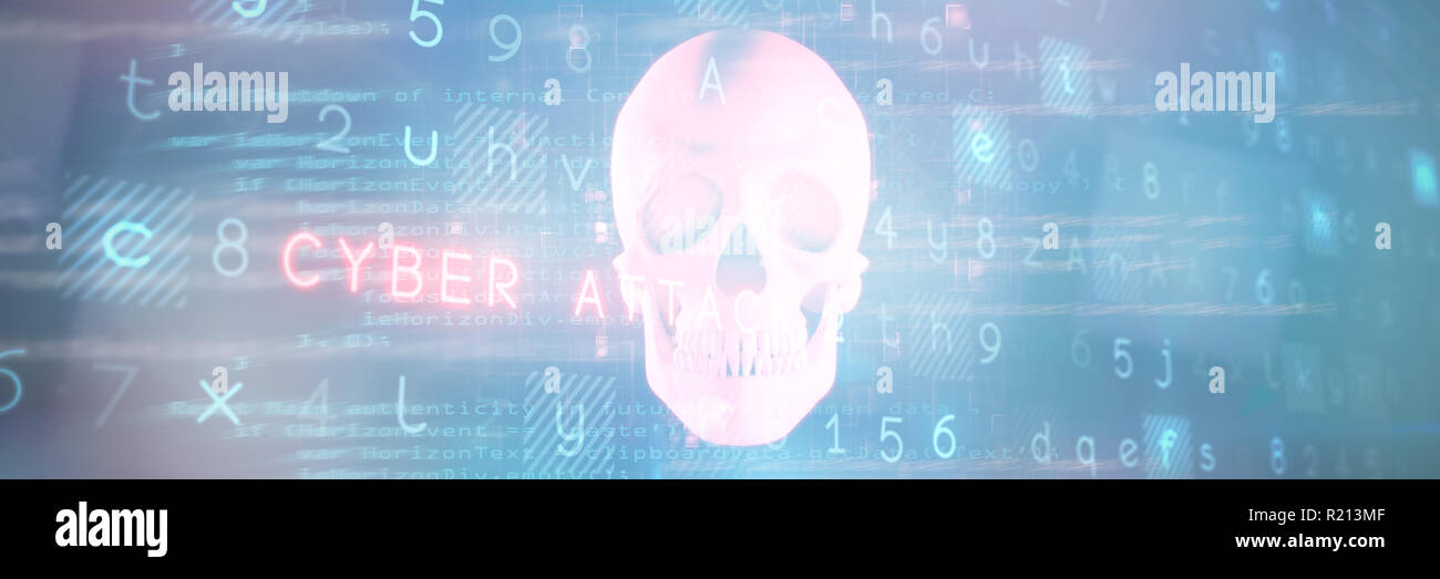 Composite image of virus background Stock Photo