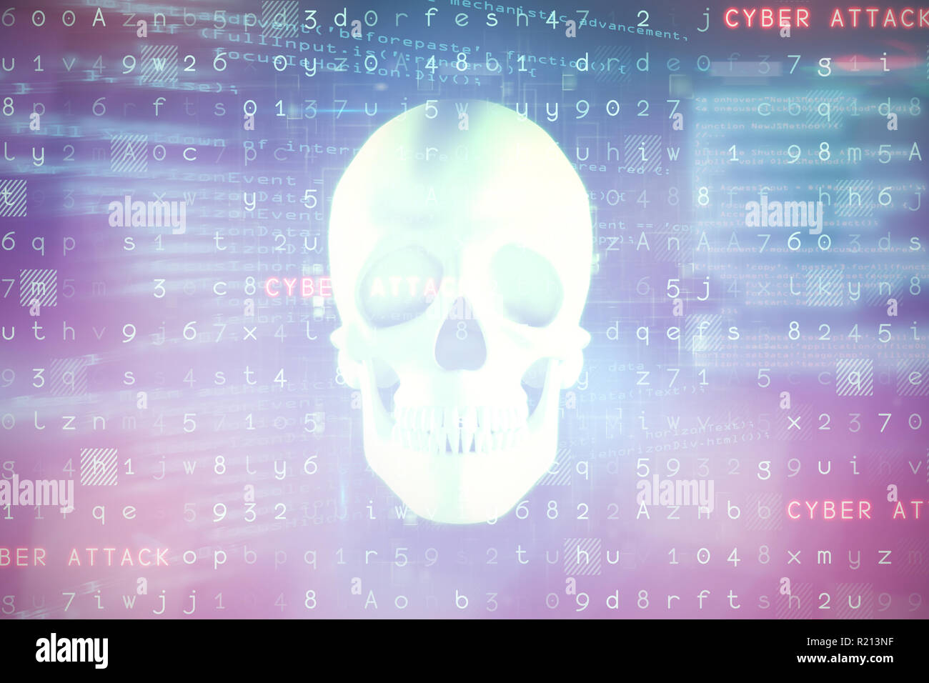 Composite image of virus background Stock Photo