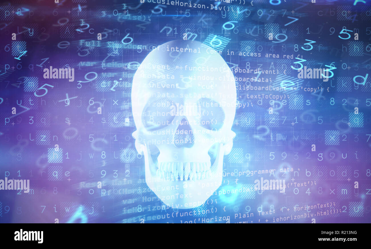 Composite image of virus background Stock Photo
