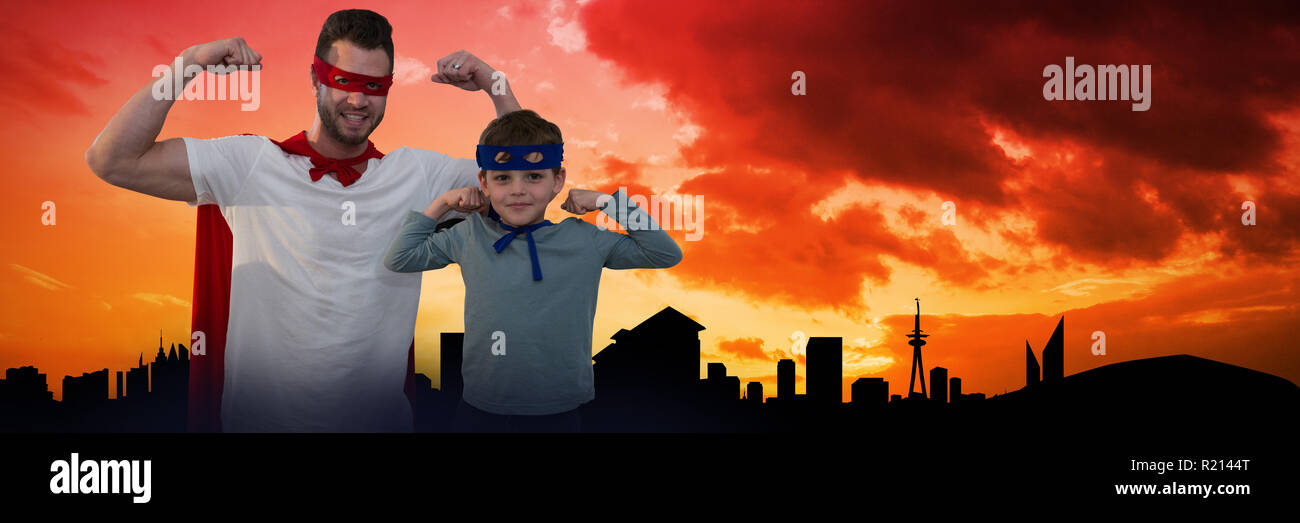 Composite image of man using mobile phone Stock Photo