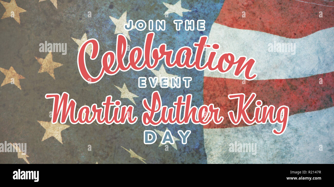 Composite image of join the celebration event martin luther king day Stock Photo