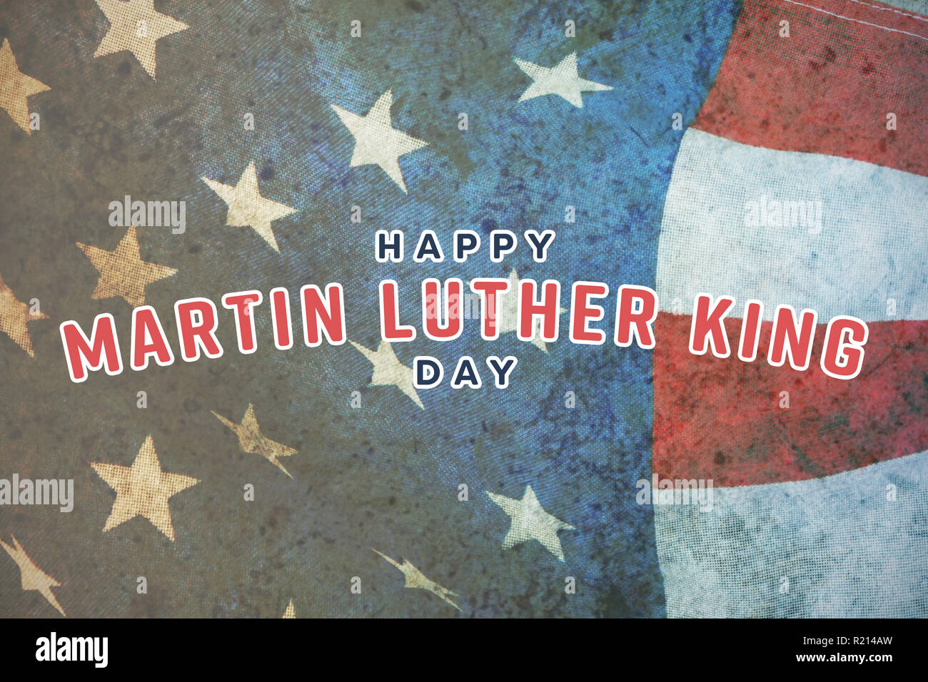 Composite image of happy martin luther king day Stock Photo