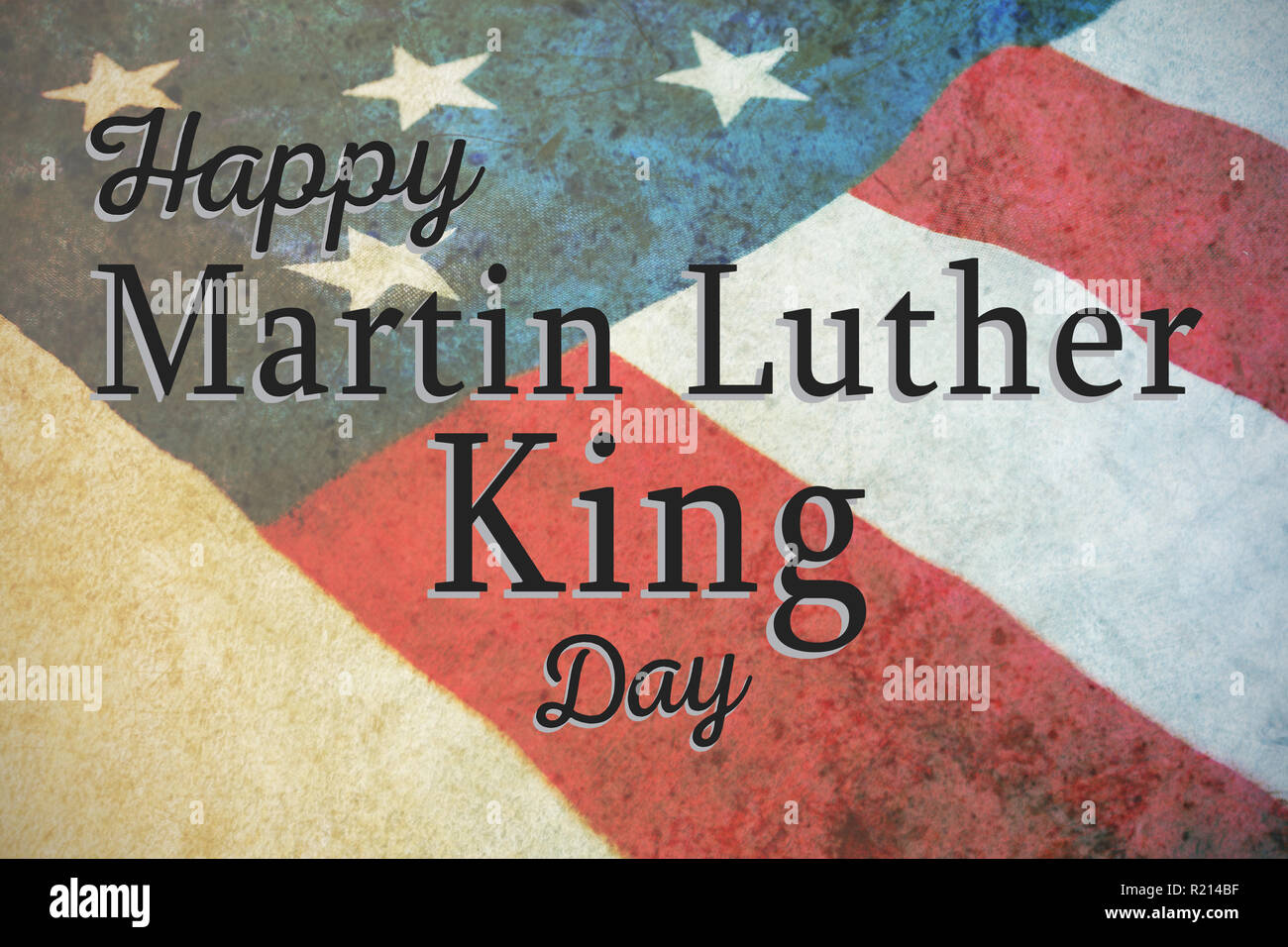 Composite image of happy martin luther king day Stock Photo