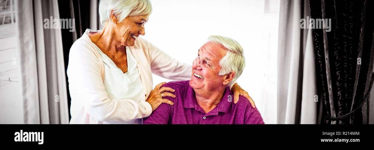 Senior couple looking at each other Stock Photo