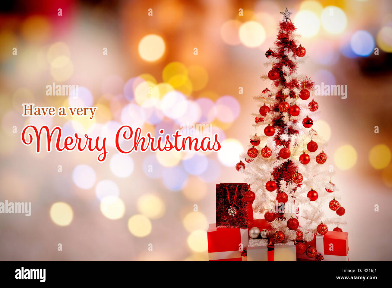 Composite image of christmas card Stock Photo
