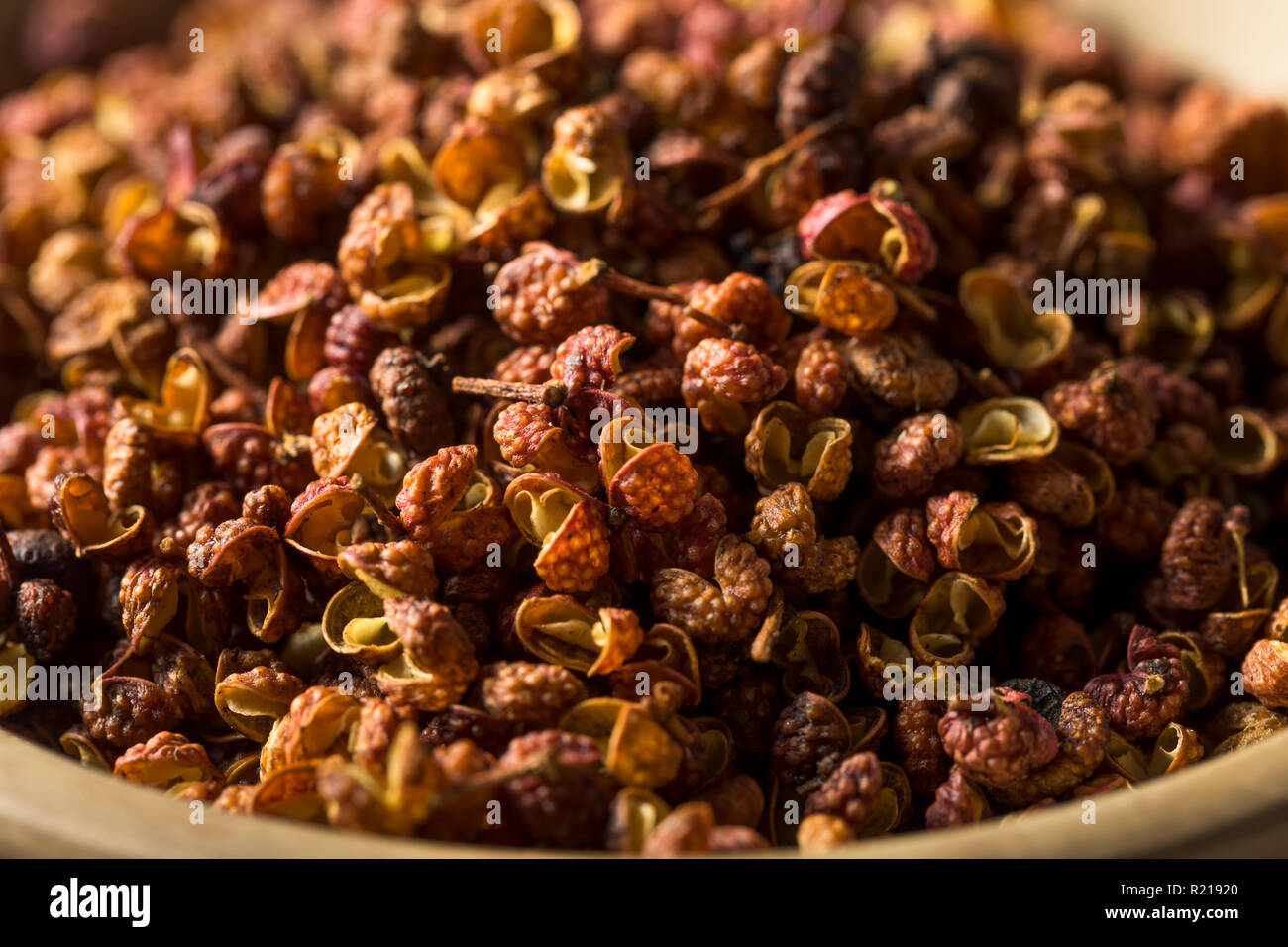 Raw Organic Dry Szechuan Peppercorns in a Bowl Stock Photo Alamy