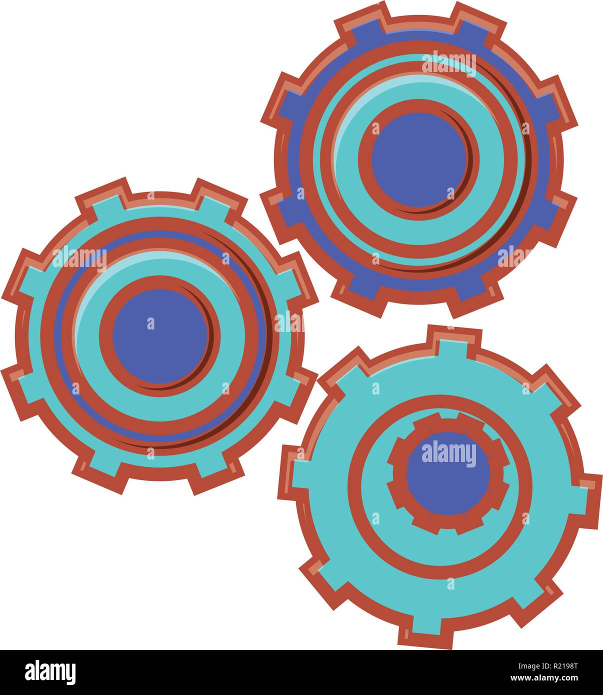 gear machinery isolated icon vector illustration design Stock Vector ...