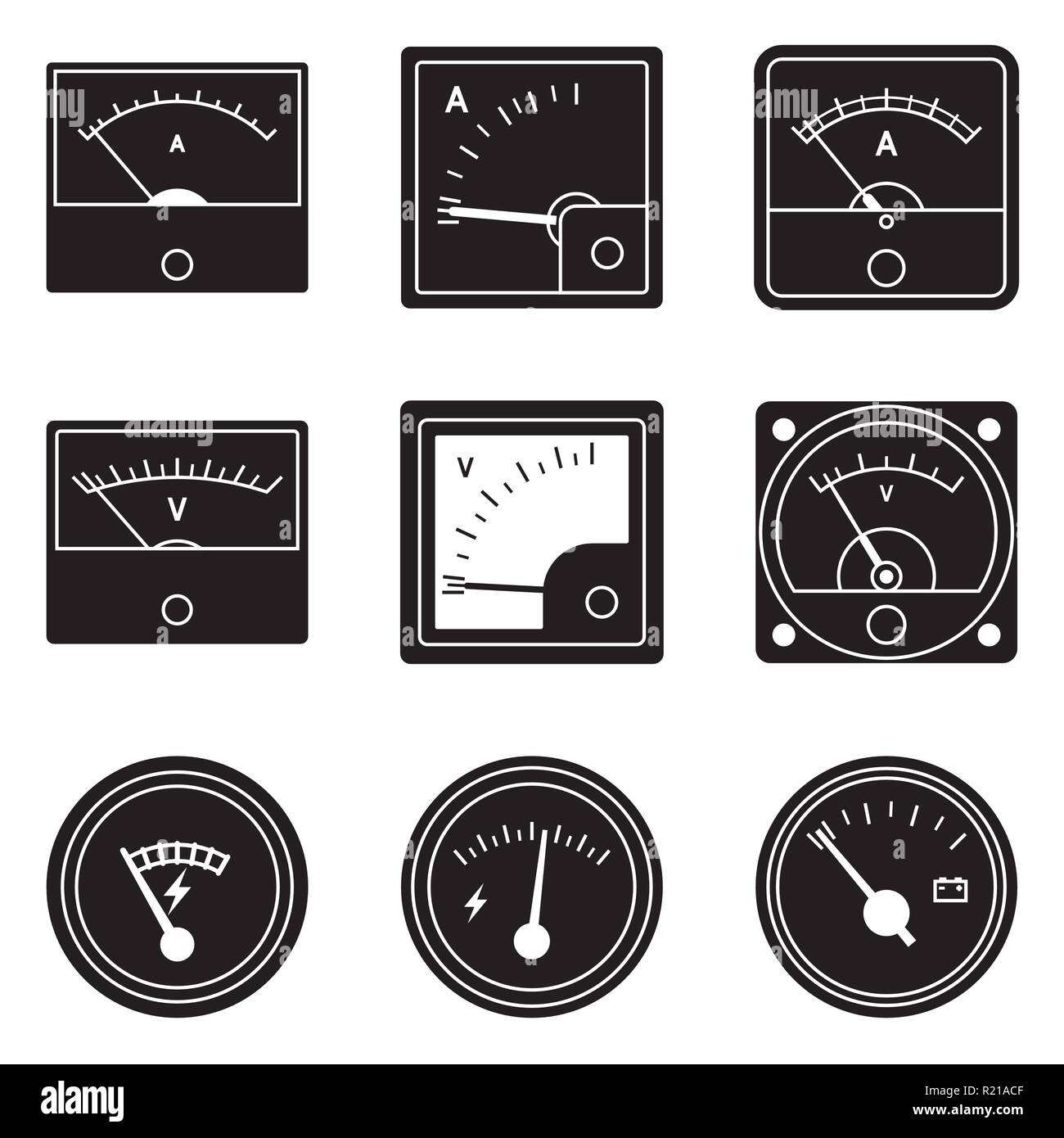 Voltmeter Stock Vector Images - Alamy