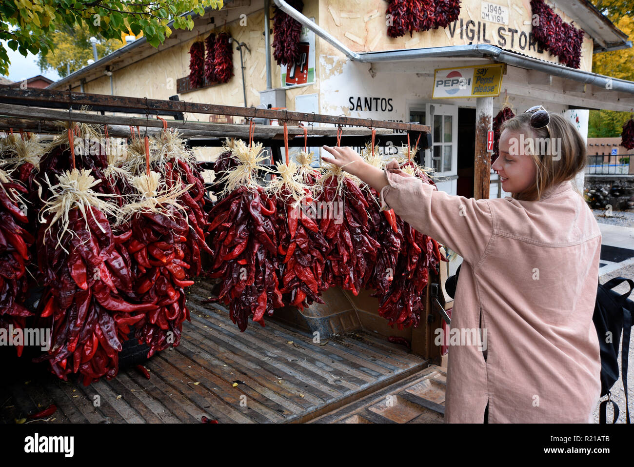Chimayo chile ristras hires stock photography and images Alamy