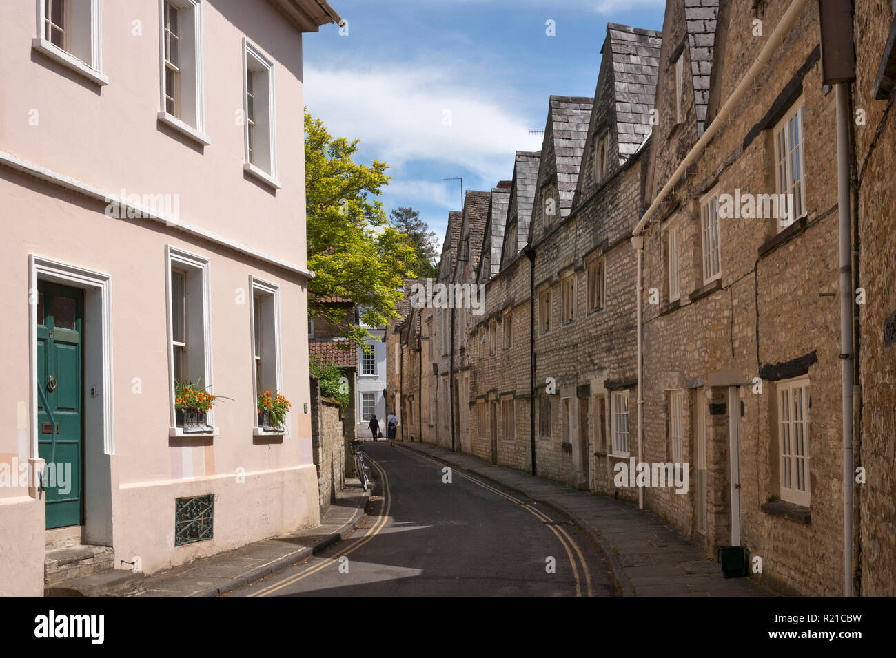 Typical Cotswold architecture in the quaint streets of Cirencester, Gloucestershire, Cotswolds, UK Stock Photo