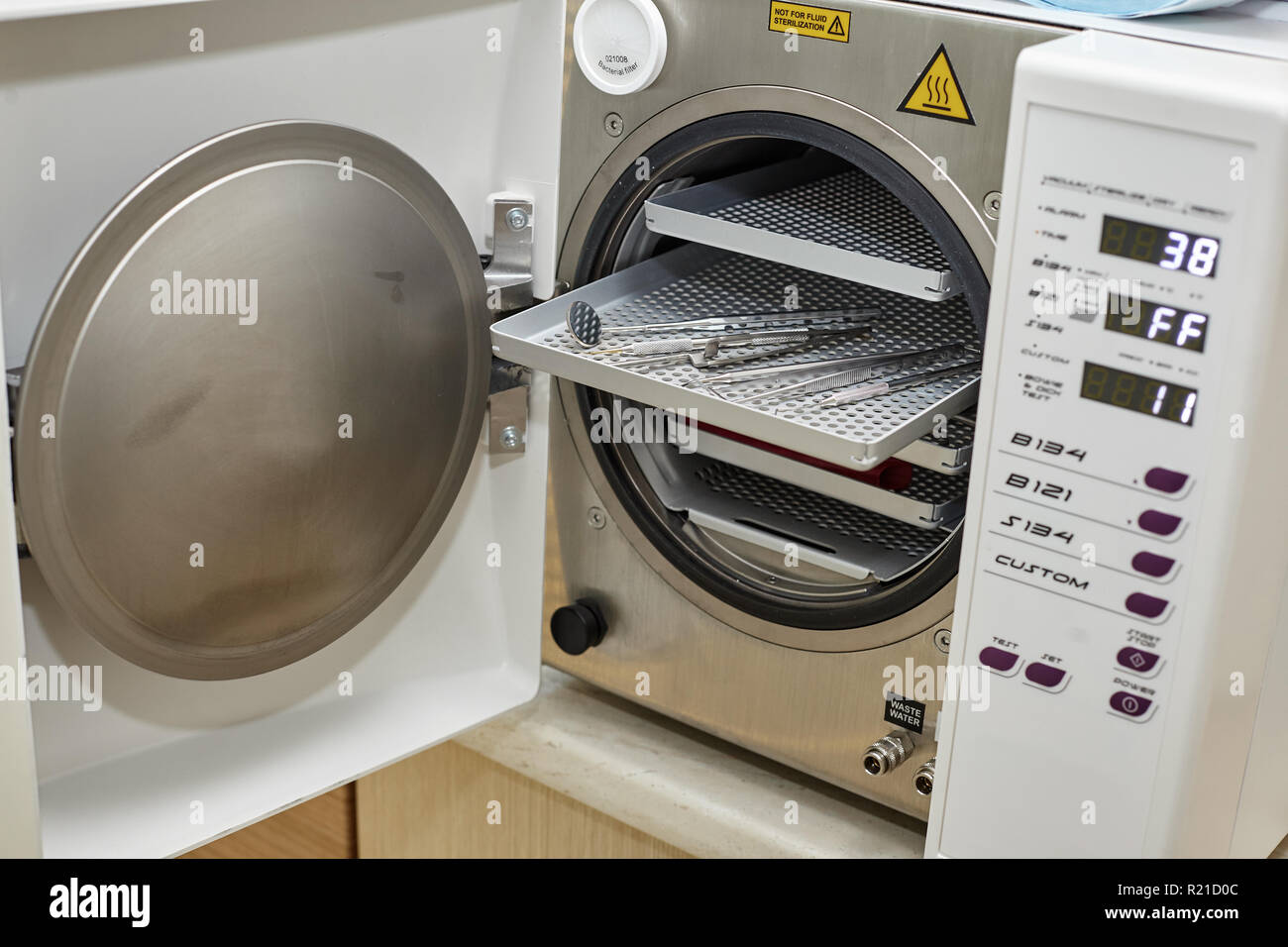 Sterilizing oven of dentist tools Stock Photo Alamy