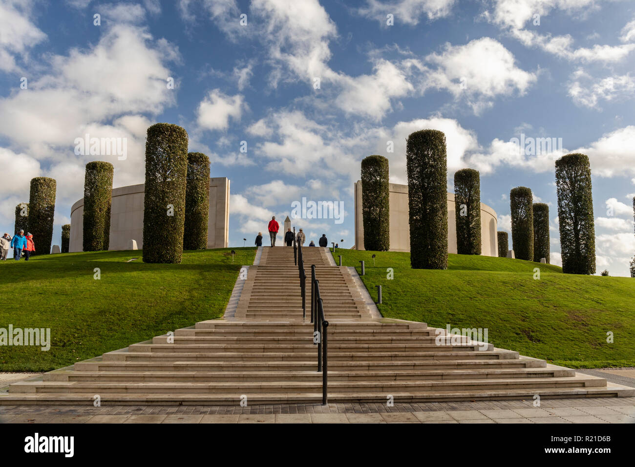 The Armed Forces Memorial, National Memorial Arboretum, Airewas, Staffordshire, England, UK Stock Photo