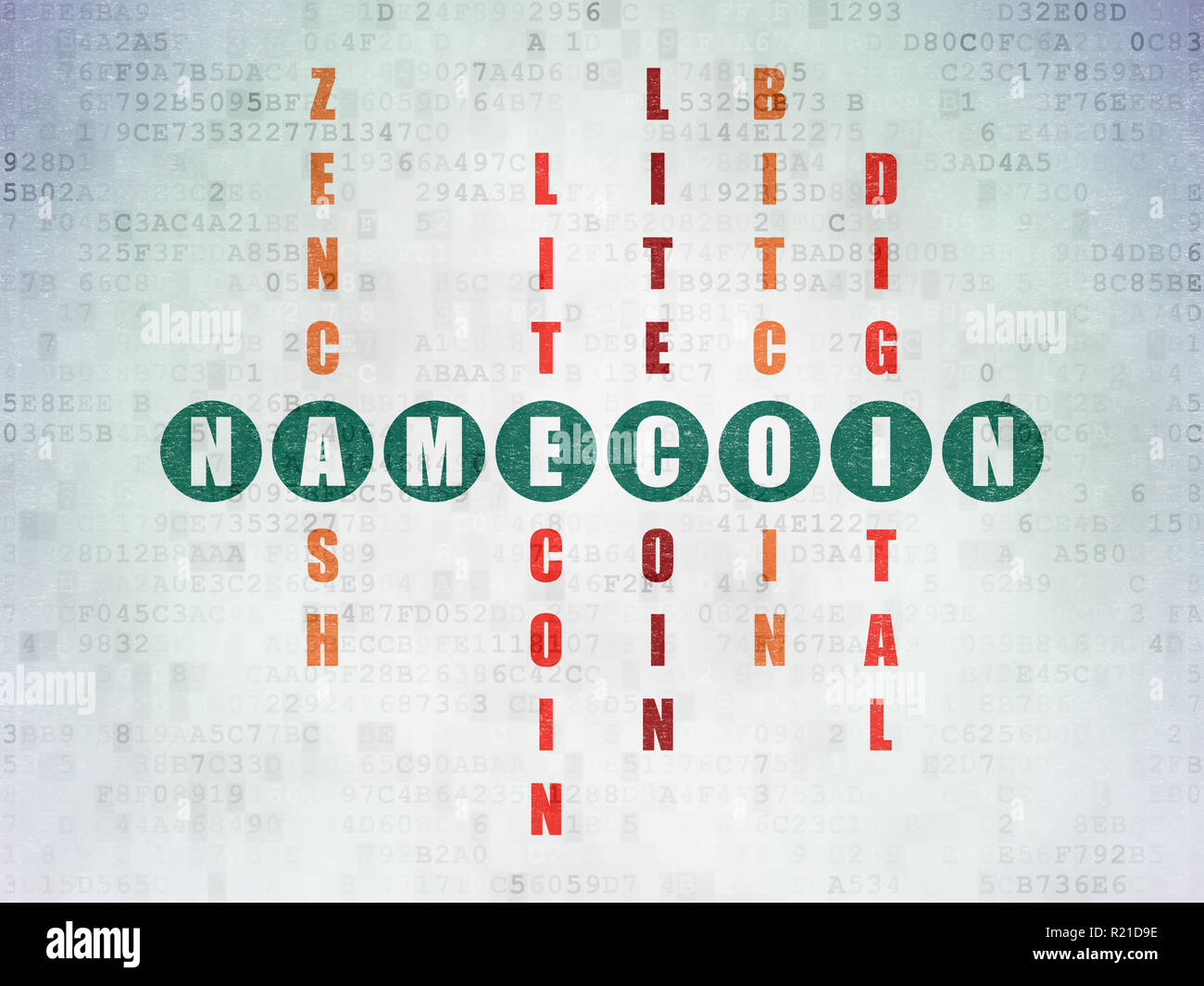 Cryptocurrency concept: Namecoin in Crossword Puzzle Stock Photo - Alamy
