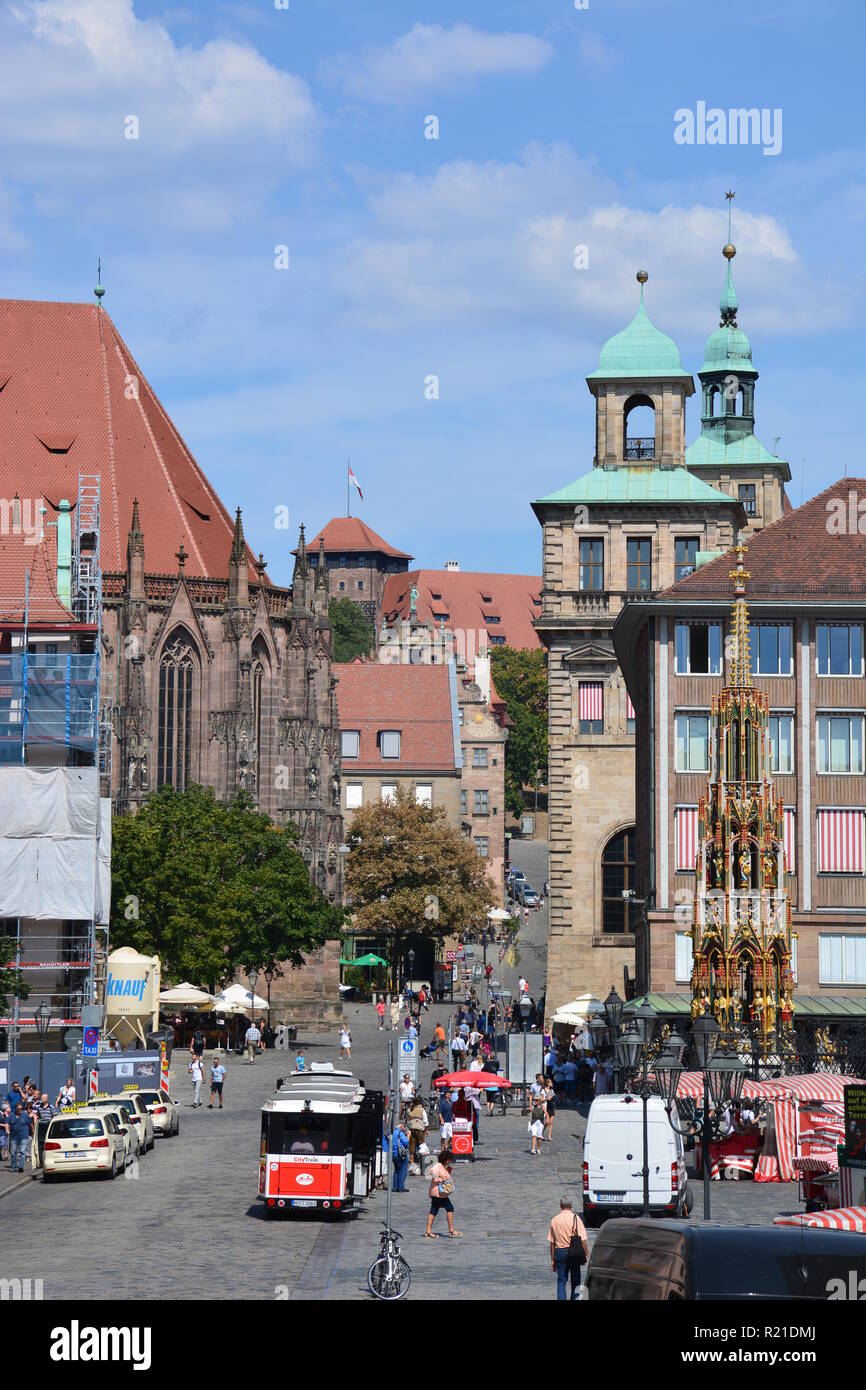View in the city of Nuremberg, Bavaria, Germany Stock Photo - Alamy