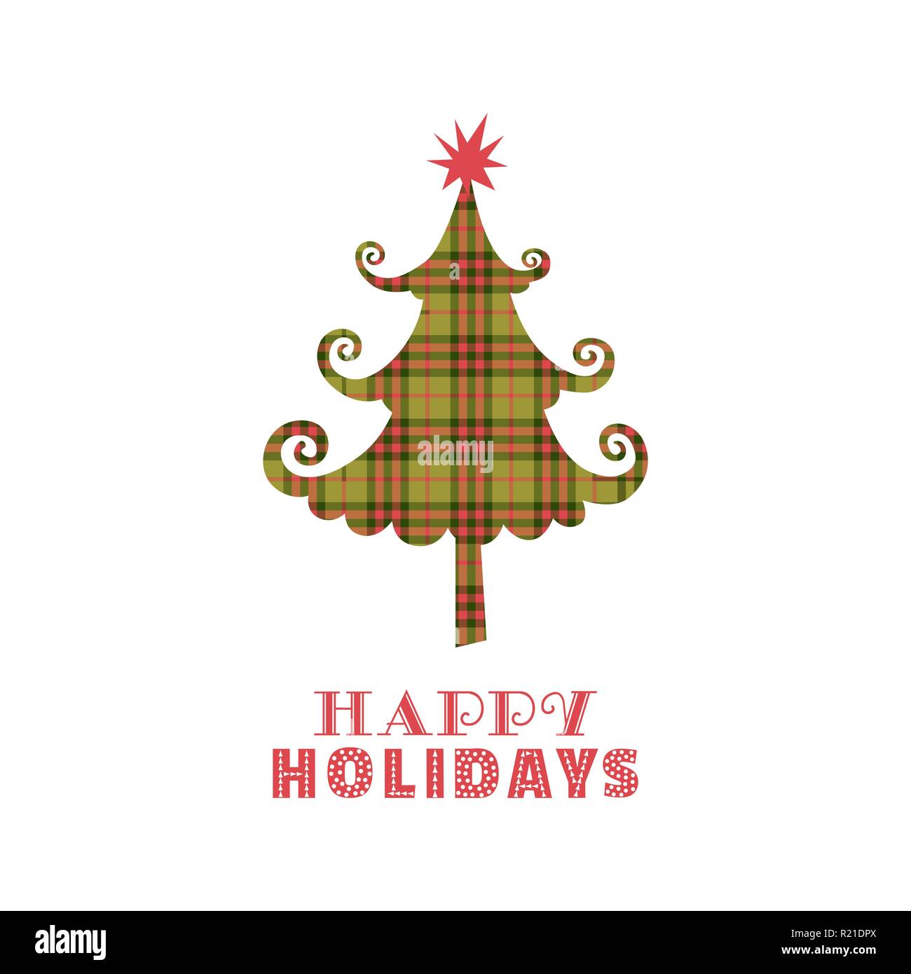 Christmas tree icon. Stock Vector