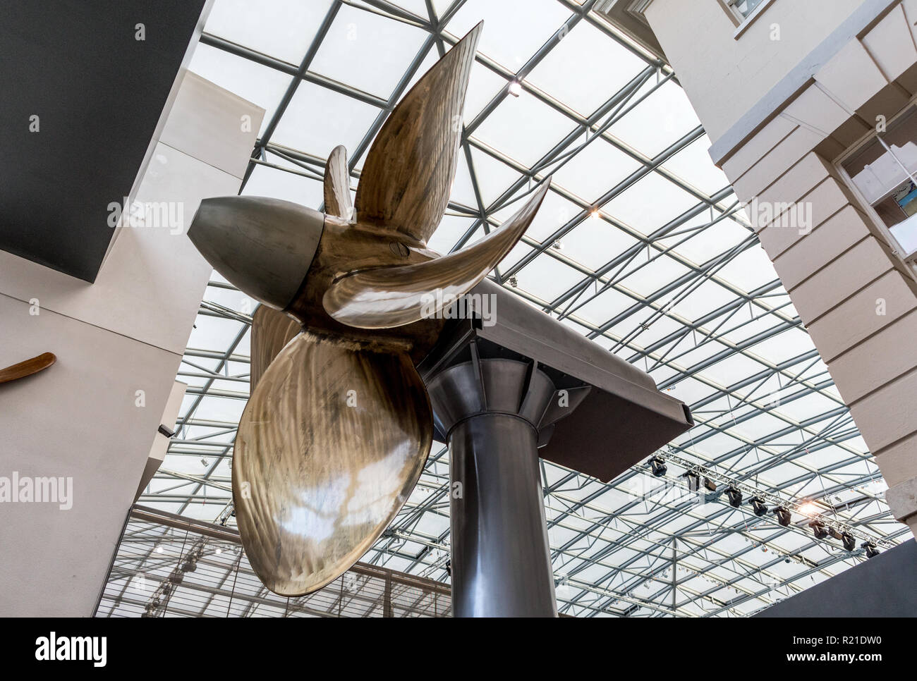 Giant Propeller At The National Maritime Museum Greenwich London UK