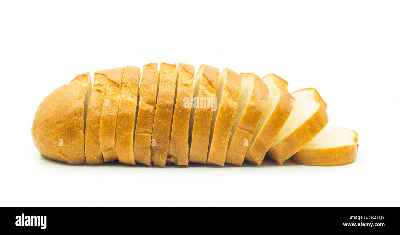 cut loaf of bread Stock Photo Alamy