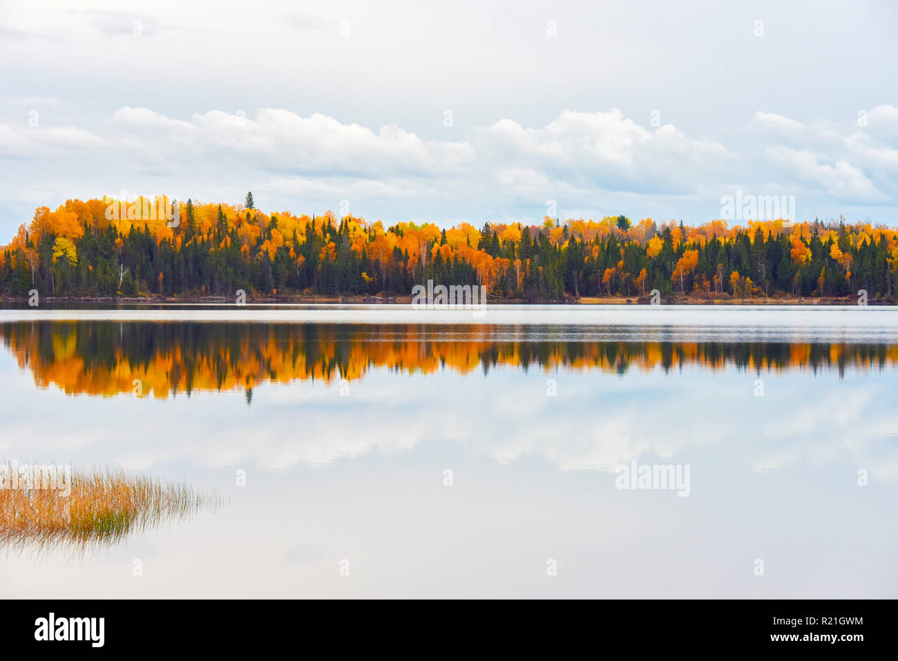 Autumn, next to Val-d'Or, Quebec Stock Photo