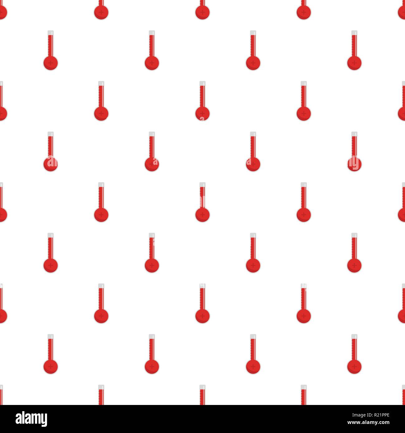 Thermometer warmly pattern seamless in flat style for any design Stock Vector
