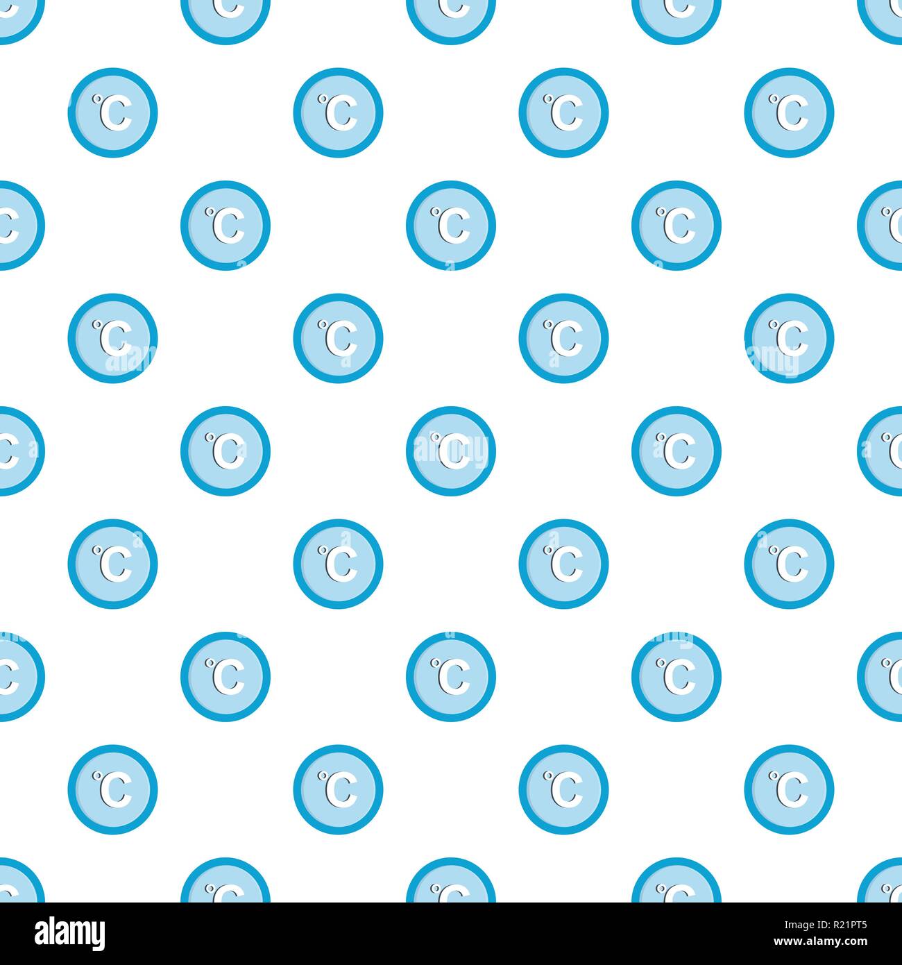 Celsius pattern seamless in flat style for any design Stock Vector