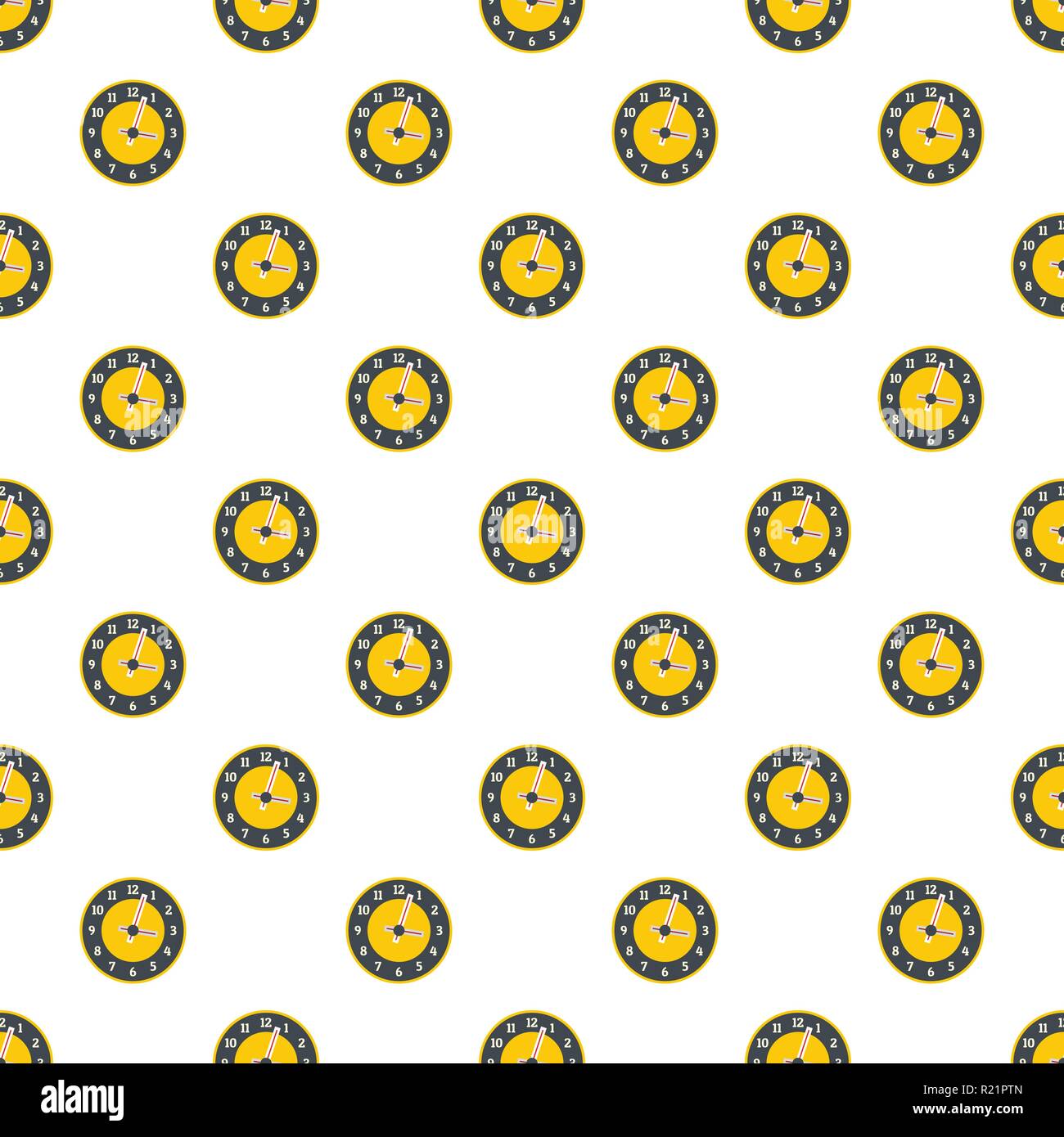 Clock concept pattern seamless in flat style for any design Stock ...