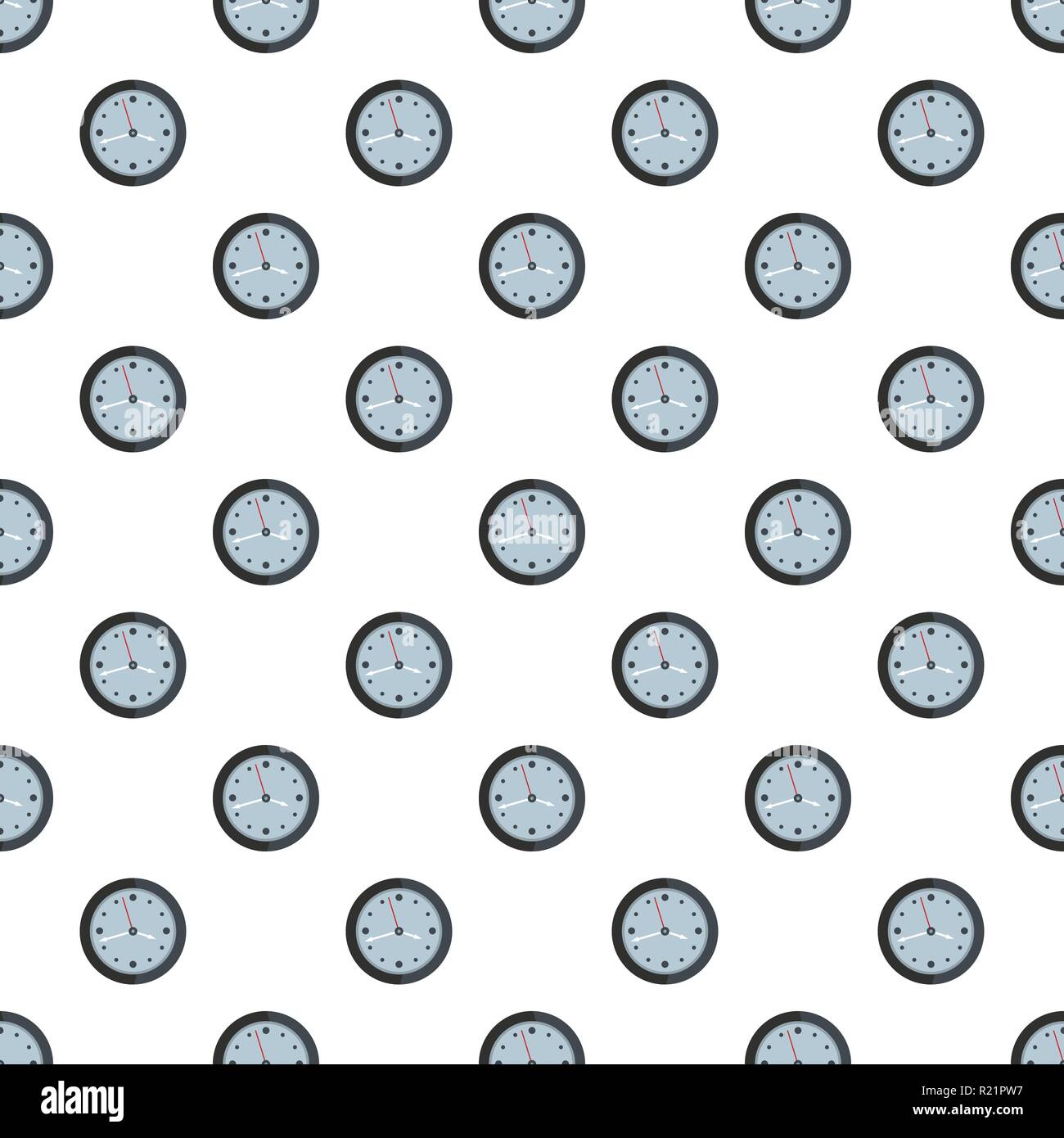 Clock design pattern seamless in flat style for any design Stock Vector ...