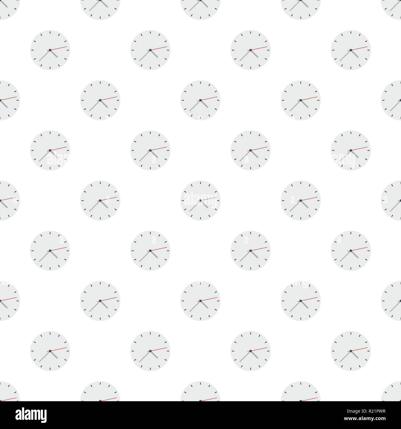 Clock modern pattern seamless in flat style for any design Stock Vector ...