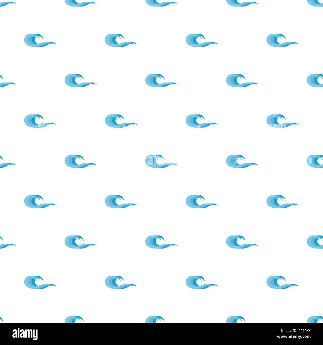 Wave splashing pattern seamless in flat style for any design Stock ...