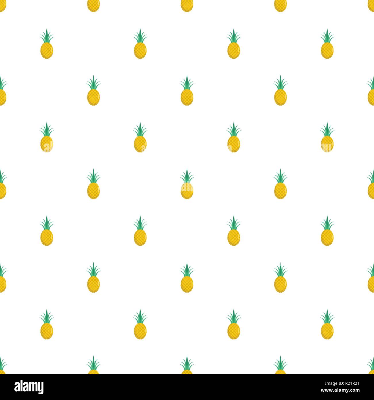 Pineapple pattern seamless in flat style for any design Stock Vector ...