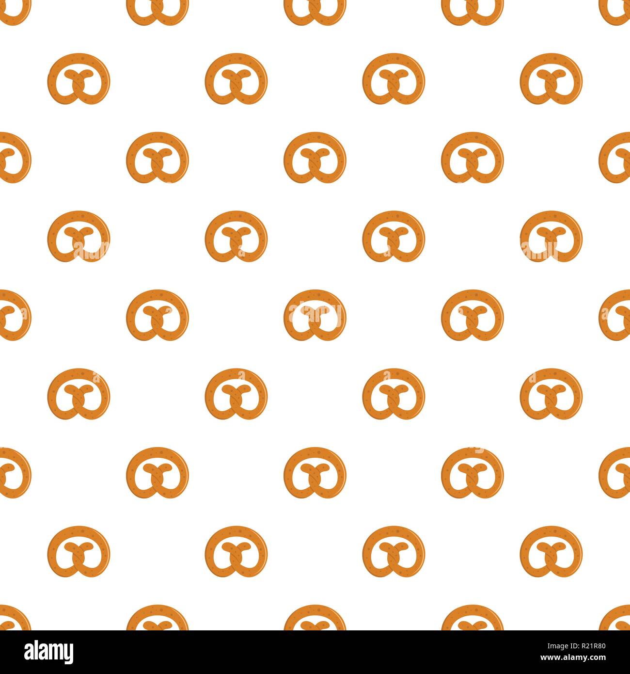 Pretzel pattern seamless in flat style for any design Stock Vector ...