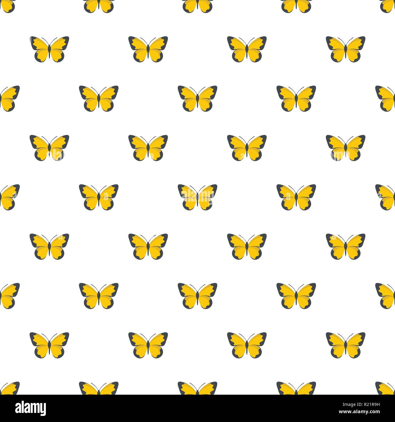 Flying butterfly pattern seamless in flat style for any design Stock ...