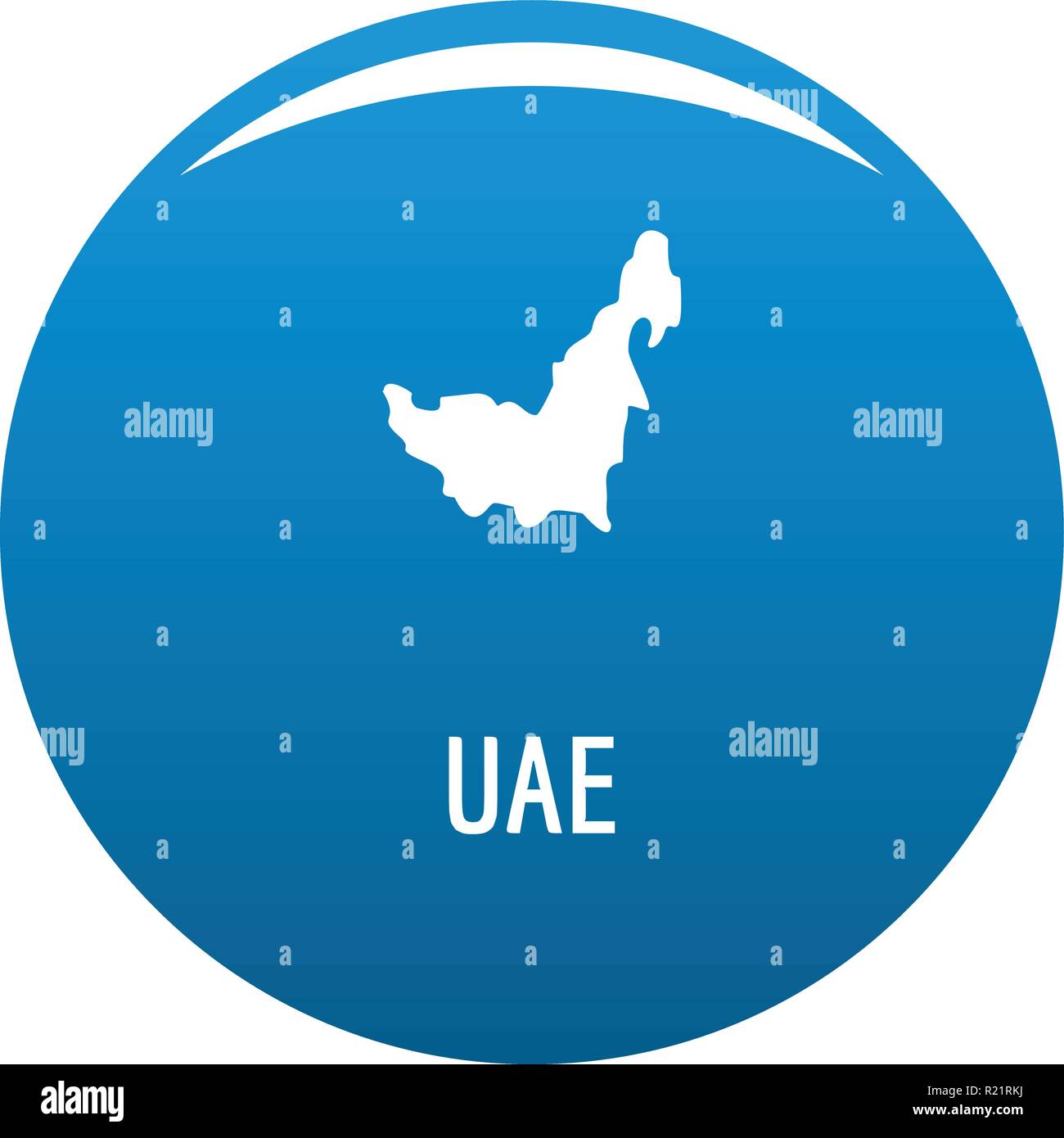 UAE map in black. Simple illustration of UAE map vector isolated on white background Stock Vector