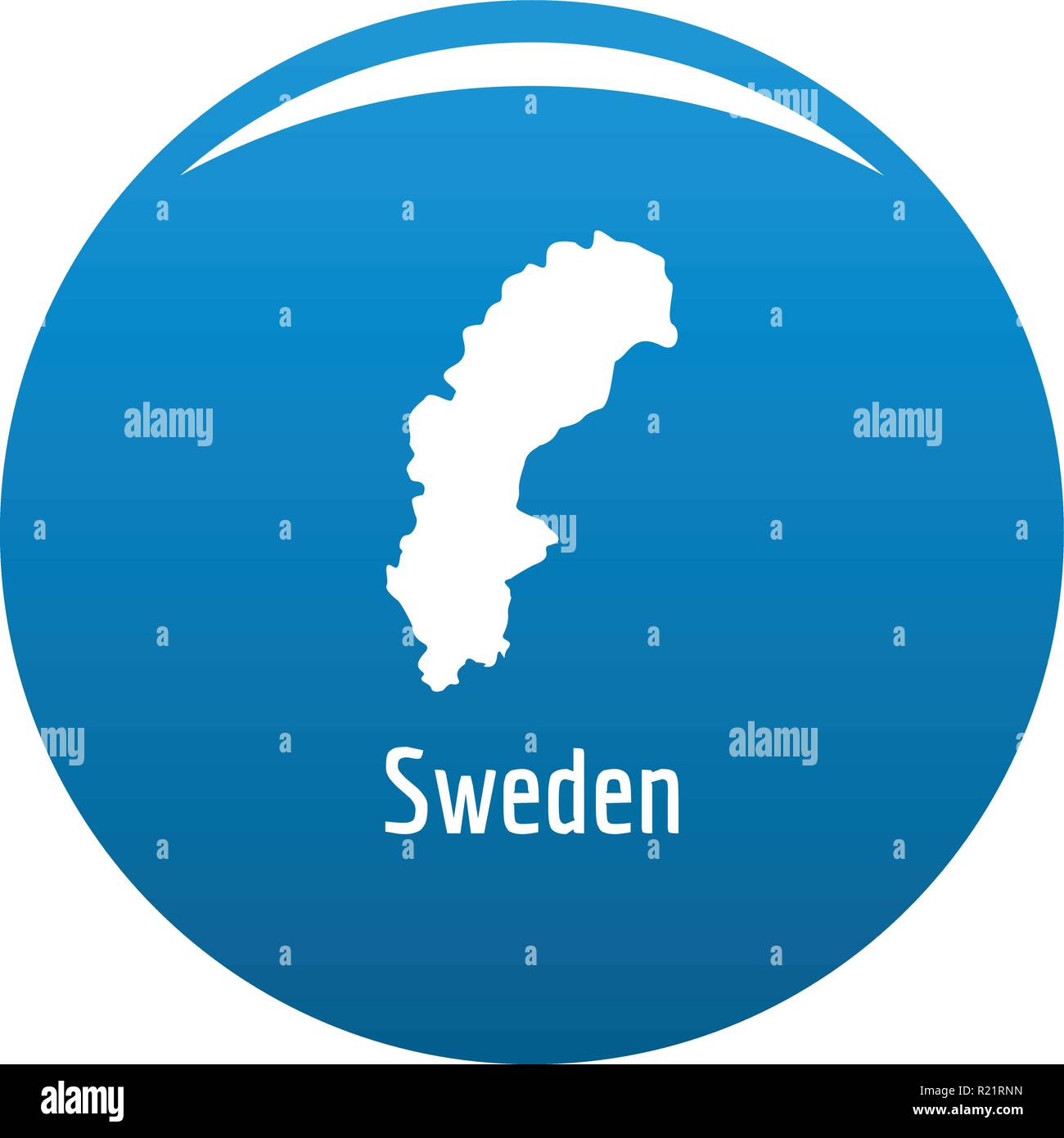 Sweden map in black. Simple illustration of Sweden map vector isolated ...