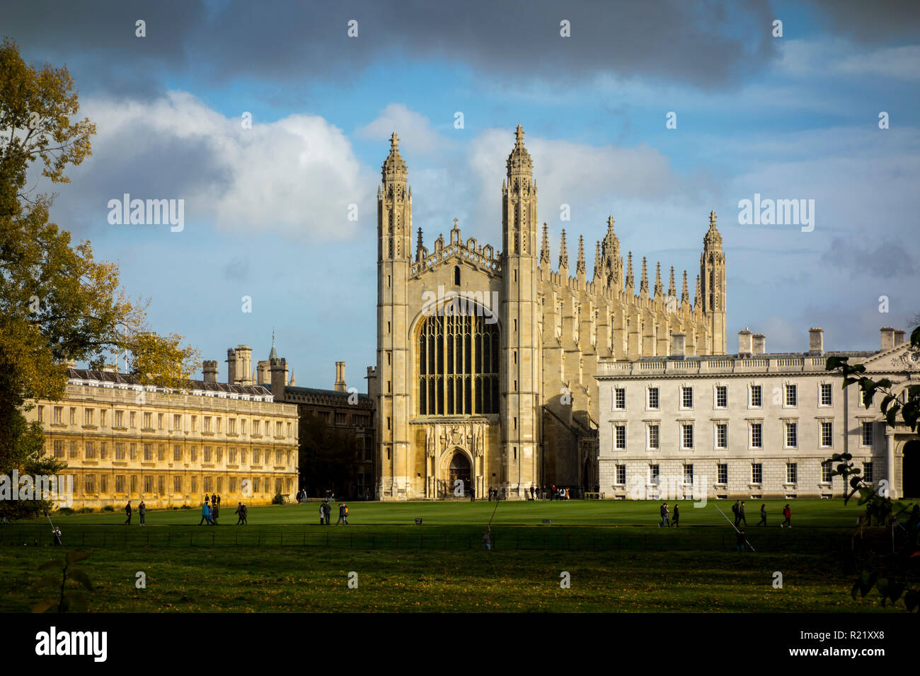 King's College Chapel, Cambridge University in the Autumn. University of Cambridge, UK Stock Photo