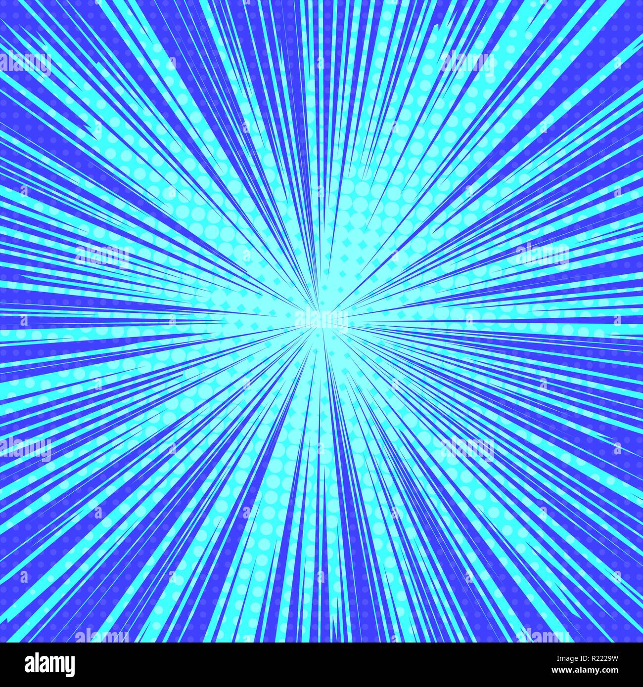 sun rays pop art retro background vector illustration Stock Vector ...