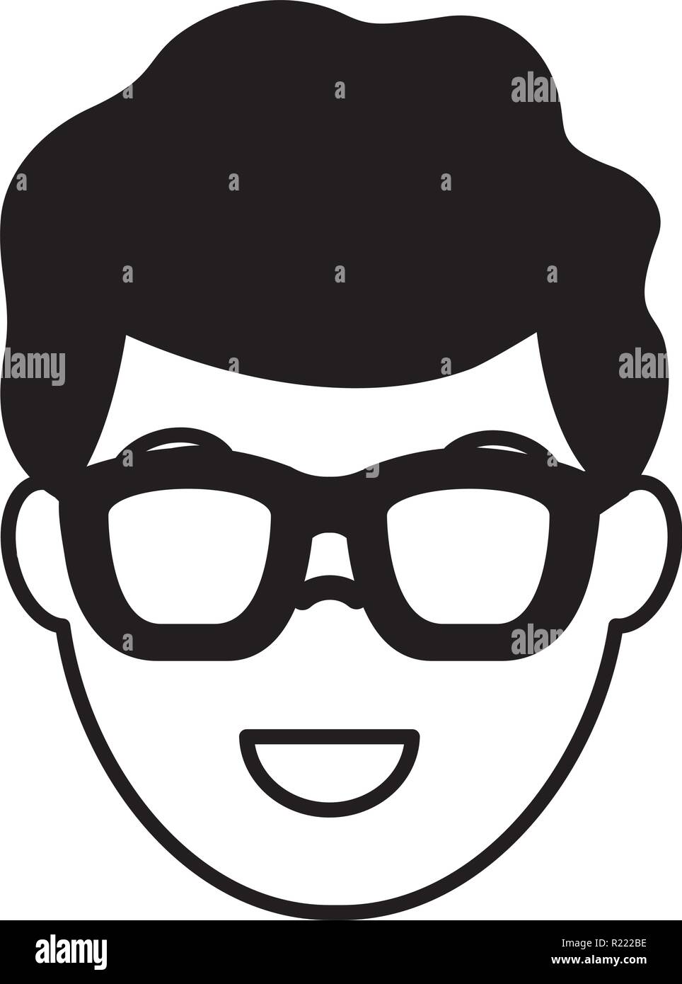 smiling man face on white background Stock Vector Image & Art - Alamy