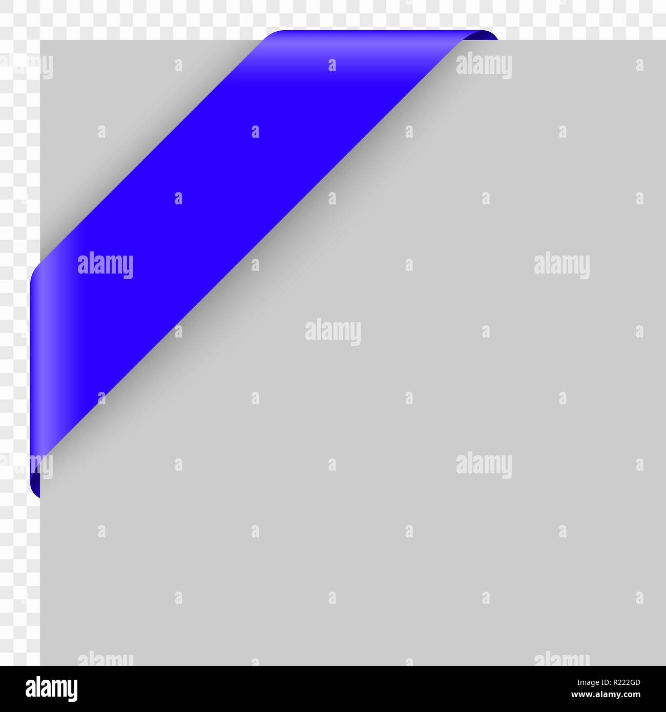 corner ribbon or banner