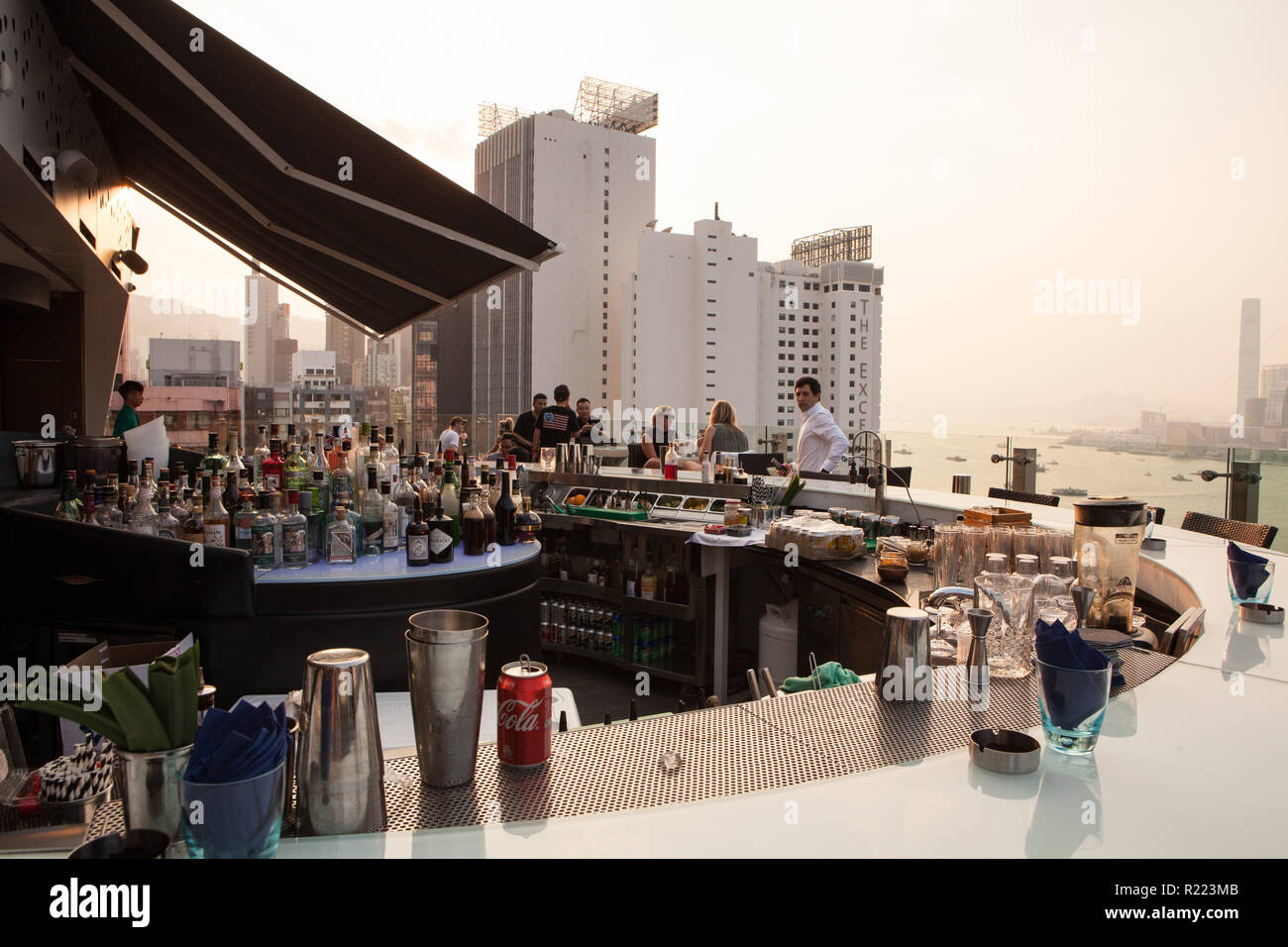 Roof Top Bar, Causeway bay, Hong Kong Stock Photo Alamy